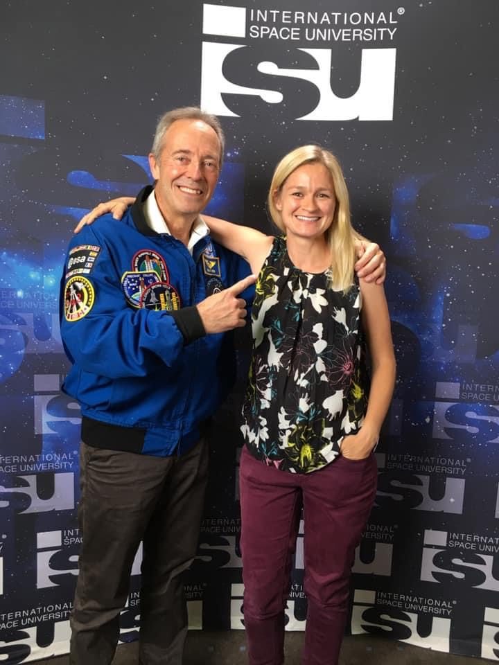 Tess with ESA astronaut Jean-François Clervoy