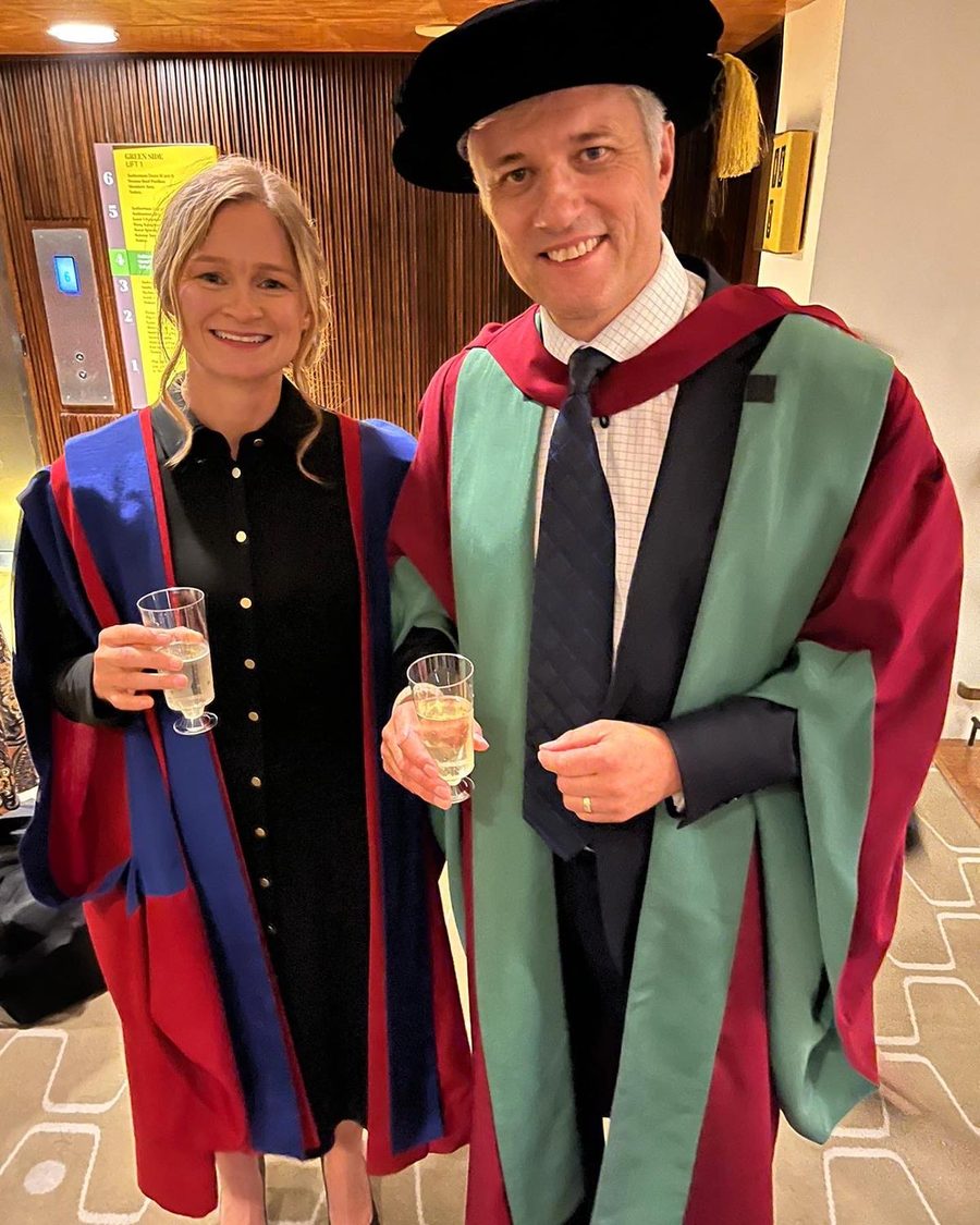 Tess Morris-Paterson at her PhD graduation, King's College London