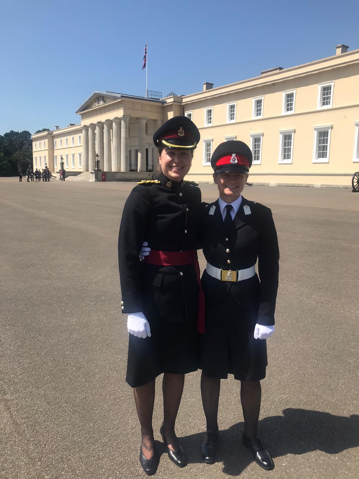 Tess Morris-Paterson on parade with the British Army